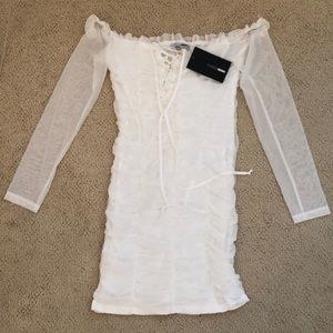 White Fashion Nova Dress (M)